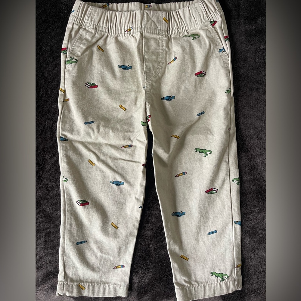 24 Month Printed Khaki Pants - Great Quality with minor flaw